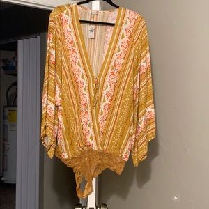 NWT Free People XL body suite